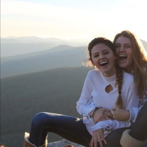 White cutout sweater